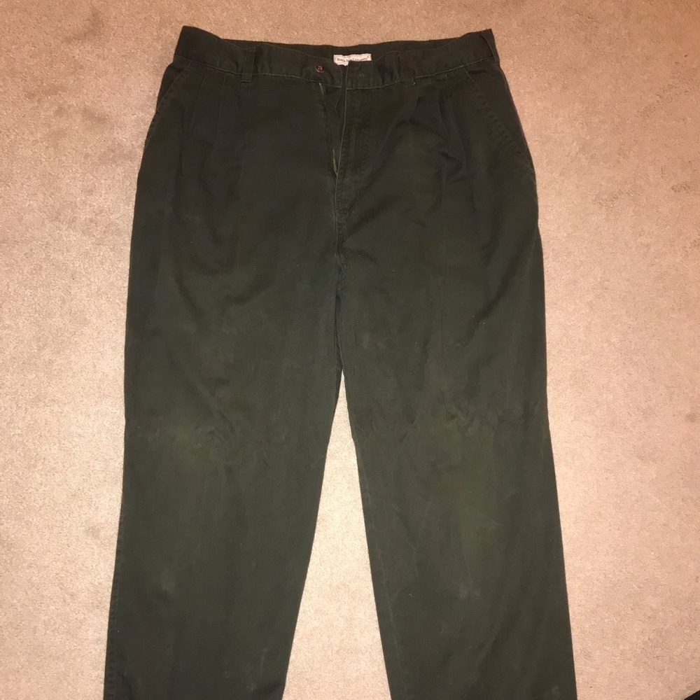 Dark army green pants